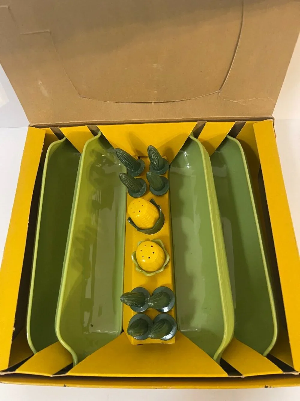 Vintage Sew-Rite Corn Servers Complete Boxed MCM Set